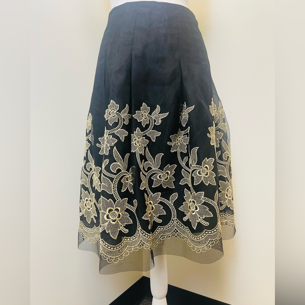 Kay Unger New York - Embroidered skirt